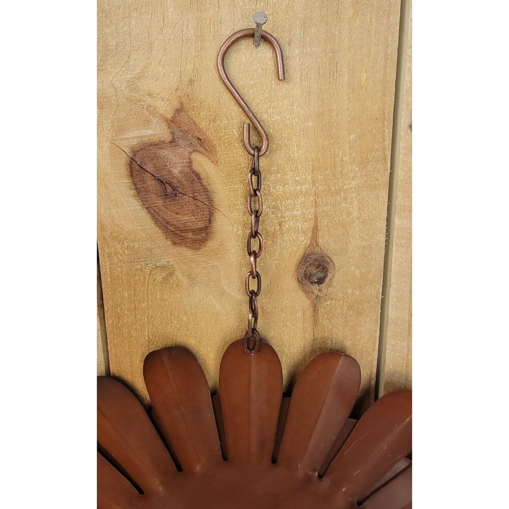 Vintage 1970's Metal Sunflower Sculpture - Picture 8 of 8